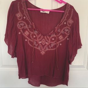 Abercrombie and Fitch Embroidered Top
